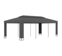 Cenador Con Doble Techo Gris Antracita 3x6 M Vidaxl