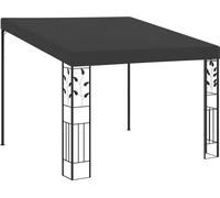 Cenador con montaje en la pared antracita 3x3x2,5 m