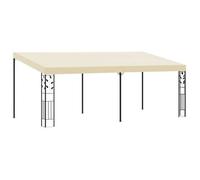 Cenador Con Montaje En La Pared Crema 6x3x2,5 M Vidaxl