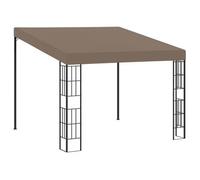Cenador Con Montaje En La Pared Gris Taupe 3x3 M Vidaxl