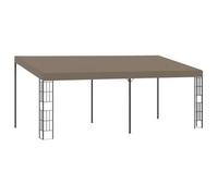 Cenador Con Montaje En La Pared Gris Taupe 6x3 M Vidaxl