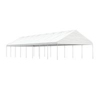 Cenador Con Techo Polietileno Blanco 17,84x5,88x3,75 M Vidaxl