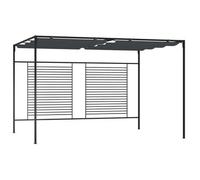 Cenador Con Techo Retráctil Antracita 4x3x2,3 M 180 G/m² Vidaxl
