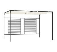 Cenador Con Techo Retráctil Color Crema 3x4x2,3 M 180 G/m² Vidaxl