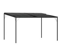 Cenador Con Tejado Aluminio Y Acero Gris Antracita 4x3x2,5 M Vidaxl