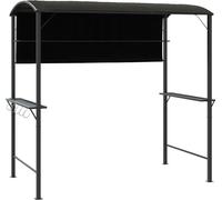 Cenador con tejado gris antracita 220x110x200 cm