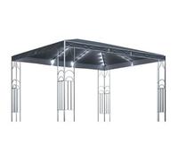 Cenador Con Tira De Luces Led 400x300 Cm Gris Antracita Vidaxl