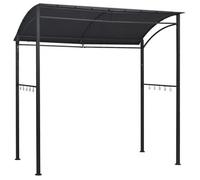 Cenador De Barbacoa Acero Gris Antracita 215x150x220 Cm Vidaxl