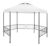vidaXL Cenador de Jardín 323x275x265 cm 180 g/m² Tienda Toldo Porche Color Blanco, Antracita, Beige y mas
