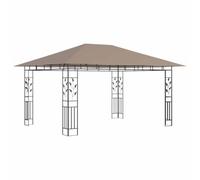 Cenador de Jardín con Mosquitera Gris Antracita 4x3x2,73 m
