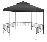 vidaXL Cenador de jardín gris antracita 323x275x265 cm