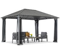 Cenador de jardín Itaka 3x6 con mosquitera antracita Garden Point