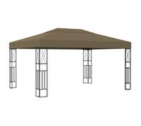 Cenador De Tela Gris Taupé 3x4 M Vidaxl
