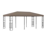 Cenador De Tela Gris Taupé 6x3 M Vidaxl