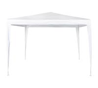Cenador Desmontable con Estructura de Acero, 300x300x250 Cm, Blanco