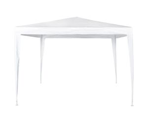 Cenador desmontable de jardín 300x300x250 cm blanco Aktive
