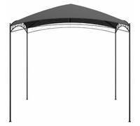 Cenador Gris Antracita 3x3x2,65 m 180 g/m² | Estructura de acero, techo con recubrimiento PA, para jardín o patio