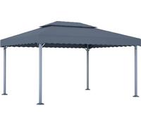 Cenador gris antracita aluminio 400x300 cm