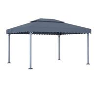 Cenador Gris Antracita Aluminio 400x300 Cm Vidaxl