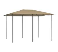 Cenador Gris Taupe 3x4x2,6 m 160 g/m² | Estructura de Acero Sólido, Resistente a la Lluvia y al Sol, Ideal para Jardín, Patio, Barbacoas y Fiestas