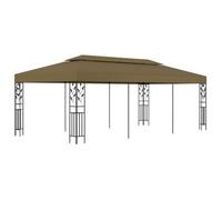 Cenador Gris Taupe 6x3 M 180 G/m² Vidaxl