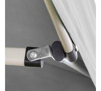 Gazebo Plegable Blanco De 3 X 2 Pulgadas Cubierto De Pvc Impermeable