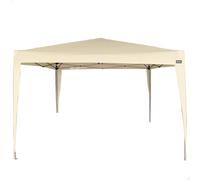 Cenador Plegable Estructura Acero Montaje Rápido, 300x300x240/250 Cm, Crema