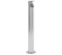 Cenicero de pie de acero inoxidable, bajo llave VAR, capacidad 4,2 l, Ø 120 mm