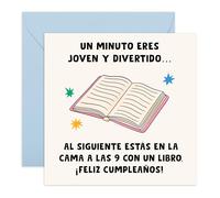 Central 23 Tarjeta Cumpleaños Libro Lector Graciosa Viejo Amigos Familia Humor Viene Con Pegatinas Regalo Cumpleaños Lindo Regalo