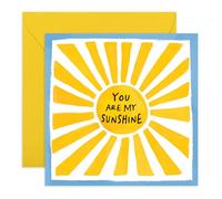 Central 23 Tarjeta de cumpleaños para ella - You Are My Sunshine - tarjetas de cumpleaños para novio, novia, mejor amigo - tarjetas de felicitación para hijo o hija - Viene con pegatinas