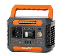 Central eléctrica portátil FlashFish P66A, capacidad 144,3?Wh, batería 39000?mAh, salida CA 200?W, 8 salidas, USB?A/USB?C QC 18?W, entrada solar 13?22?V, 3 métodos de carga, luz LED integrada - Nuevo