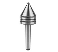 Centro de apoyo giratorio de 60 grados, de acero rápido y alta dureza, para trabajos en madera; centro de contrapunto preciso para torno CNC, con cono cónico y rodamiento de bolas