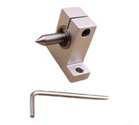 Centro de contrapunto vivo resistente para torno de madera, copa de rodamiento de precisión de punto de 60 grados para proyectos de torneado de bricolaje MT2 para cono morse compatible (unilateral)