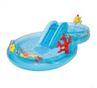 Centro de juegos hinchable agua bajo el mar c/difusor, tobogán y estrella de mar