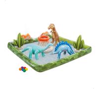 Centro de Juegos Hinchable con Difusor de Agua y Figuras, 201x201x36 Cm, Multicolor