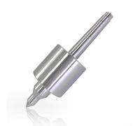 Centro vivo con diseño de triple rodamiento para contrapunto de torno cónico Morse | Acero de alto carbono para herramienta de mecanizado CNC para mecanizado de metales | Para 0.0002 pulgadas (MT1)