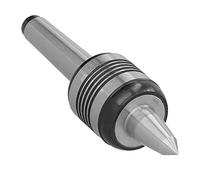Centro Vivo de Ranura MT2-5 para Torno de Carpintería, Diseño de Centro Vivo de 60°, Cuerpo de Acero 40Cr, Cono Morse MT2, 144 Mm de Longitud, 39 Mm de Diámetro Exterior