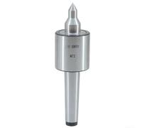 Centro vivo de triple rodamiento para cono morse para torno CNC herramienta de contrapunto con acero de alto carbono y rotación suave del husillo de hasta 3000 RPM (MT2)
