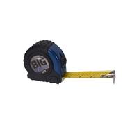 Century Drill & Tool 72825 Cinta métrica azul grande, 25 pies | Bloqueo de hoja positivo, carcasa cromada de alto impacto, clip para cinturón, grandes marcas fraccionarias fáciles de leer