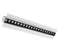 CENTURY MINIMAL, luminaria LED empotrable, diseño lineal, 20 W, 3000 K, 1600 lúmenes, índice de reproducción cromática (IRC) 95, ángulo de emisión de 45°, montaje mediante imanes