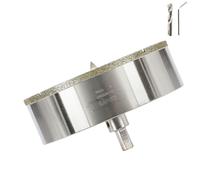 CENYB 125mm(4-29/32") coronas para porcelanico Diamante para Azulejos con Piloto Central - Recubierta en Diamante para Mármol, Granito, Cerámica, Porcelánicos y Cristal
