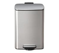Cenz-888 Cubo de Basura Papelera De Reciclaje Con Pedal Tapa Y Cubos Interiores Manos Libres(Silver,20L)