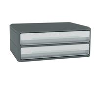 cep 1090116361 Schubladenbox MoovUp lichtgrau DIN A4 quer mit 2 Schubladen(T)
