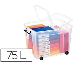 CEP Caja de Almacenamiento Strata 75 Litros Transparente