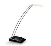 CEP Confort 200 - Lámpara LED con base negra y brazo gris metal