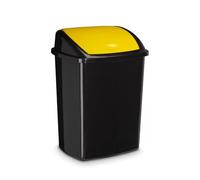 CEP Papelera de Plástico con Tapa Basculante 50 L Amarillo
