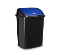 Papelera plastico con tapa basculante cep 91947 50 litros azul