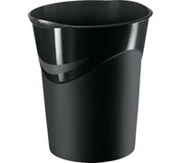 CEP Office Solutions Papelera de plástico Pro cerrada Gloss 280g 14 litros Negro