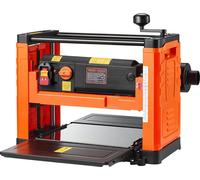 Cepilladora de grosor, con dos velocidades, mesa de trabajo de 330 mm. Cepilladora de banco eléctrica, de tres cuchillas, 2000W, 23500 RPM. Motor potente, con doble rodillo, protección contra sobrecar