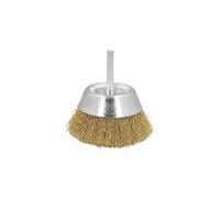 Cepillo acero latonado para taladro taza ø 50 mm. espiga 1/4' cepillo